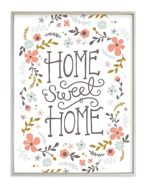 Home Sweet Home Art Print | Home wall art, Home art, Wall art prints