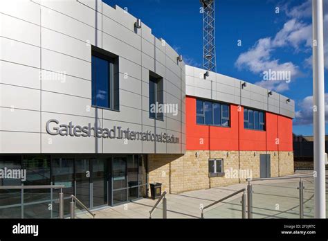 Exterior of Gateshead International Stadium, Gateshead Stock Photo - Alamy