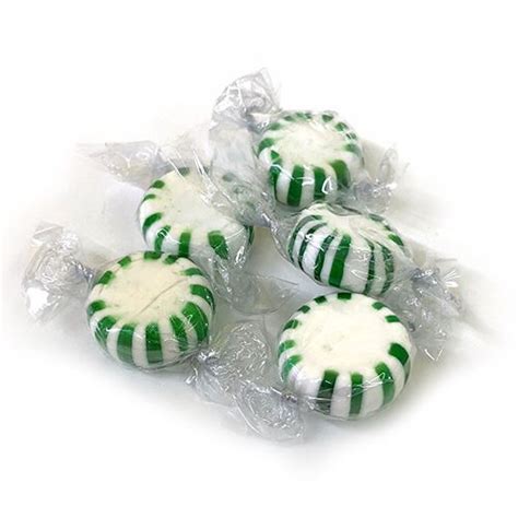 Spearmint Starlight Mints Hard Candy - 5 LB Bulk Bag - All City Candy