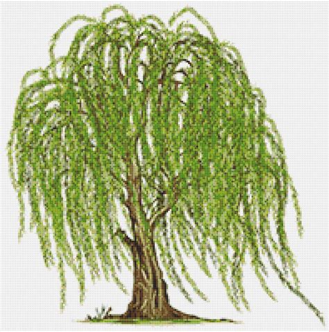 Willow Tree Cross Stitch Pattern Instant PDF Download Summer - Etsy