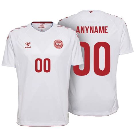 Men's Denmark 2018 World Cup Away White Custom Jersey | Jersey, Custom ...