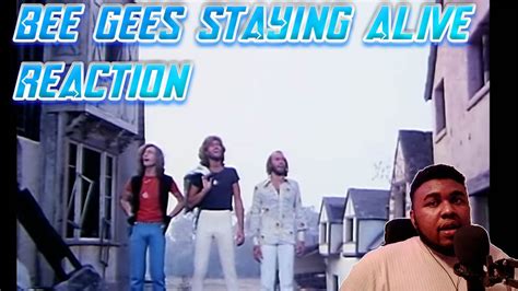 BEE GEES- STAYING ALIVE REACTION - YouTube