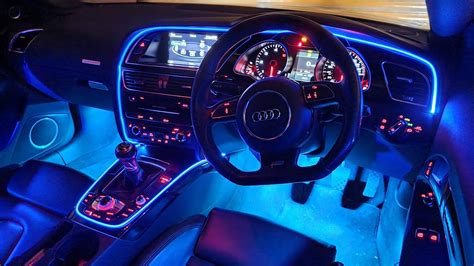 Full Audi A5 Coupe 8T/B8 Ambient Light Install Version 2 | RGB LED Car Interior Lights - YouTube