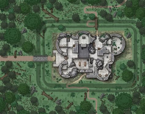 Cragmaw Castle expansion [41x52] [Battlemap] [Castle] : battlemaps ...