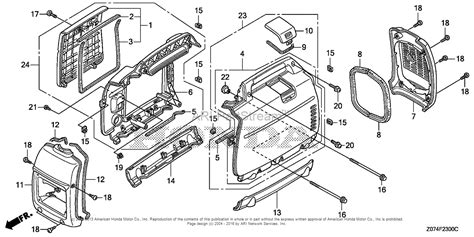 Honda Generator Eu2000i Parts Diagram