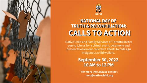 National Day for Truth and Reconciliation: Calls to Action - Native Child and Family Services of ...