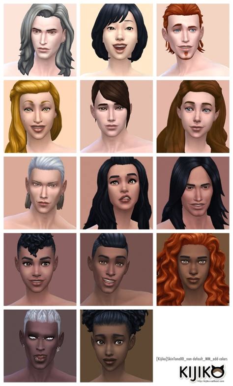 Skin Tones Maxis Match Edition at Kijiko » Sims 4 Updates