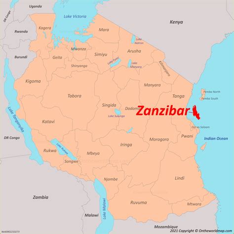 Zanzibar Map | Tanzania | Maps of Zanzibar Island, Detailed Maps of ...