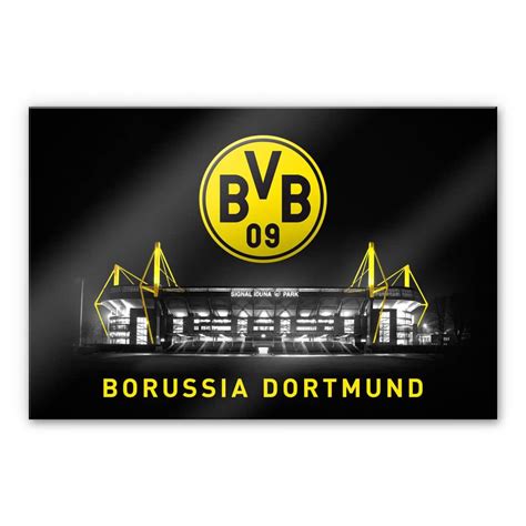 Splashback - BVB Signal Iduna Park by Night - Logo | wall-art.com