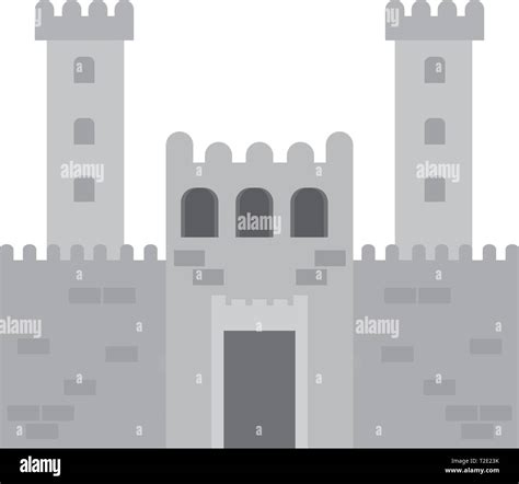 Front view of a castle Stock Vector Image & Art - Alamy