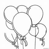 Party Balloons Coloring Page 39903 31559 sketch template