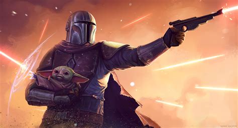 Star Wars Mandalorian and Baby Yoda Wallpaper, HD TV Series 4K Wallpapers, Images and Background ...