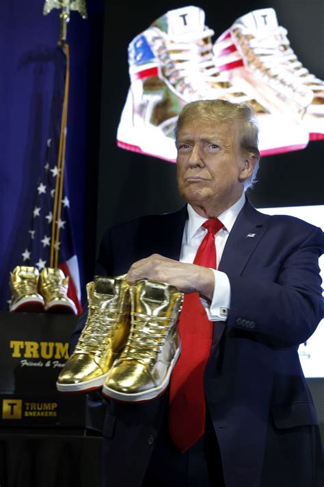 See Donald Trump's $399 Never Surrender high tops and more of the best pictures from his Sneaker ...