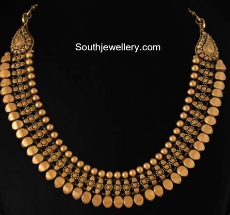 Antique Gold Necklace - Indian Jewellery Designs