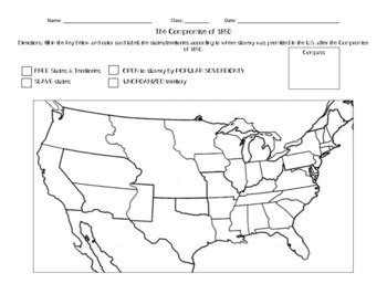 Compromise Of 1850 Map