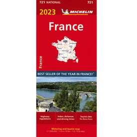 Michelin France 721 Sheet Map 2023 front cover 9782067258006