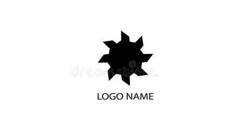 Logo Abstract Circle Black and White Stock Illustration - Illustration ...