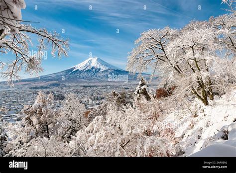 Mt. Fuji in Winter Stock Photo - Alamy