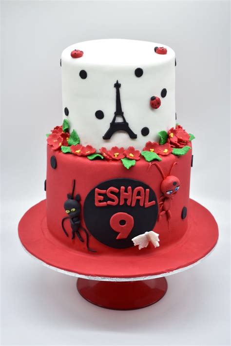 Miraculous ladybug cake | Ladybug cake, Cake designs, Cake