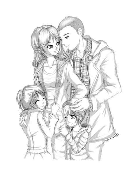 Anime Family Drawing at GetDrawings | Free download