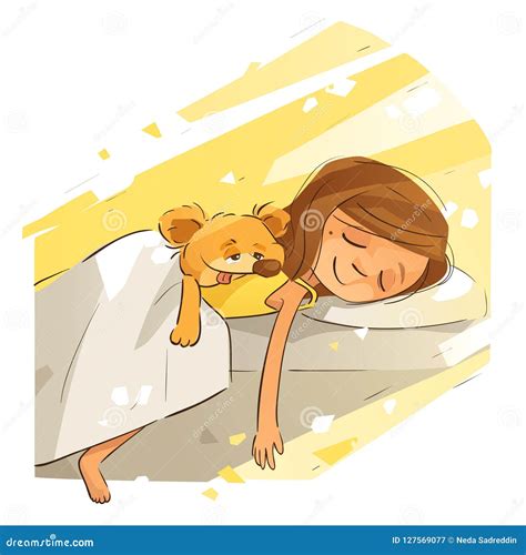 Sunny Afternoon Nap stock vector. Illustration of cartoon - 127569077