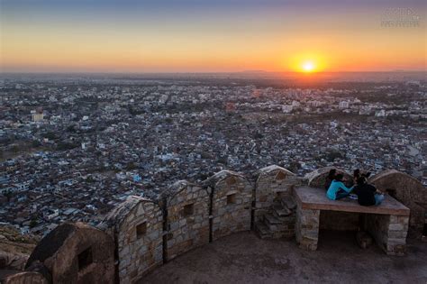 Jaipur - Sunset at Nahargarh fort