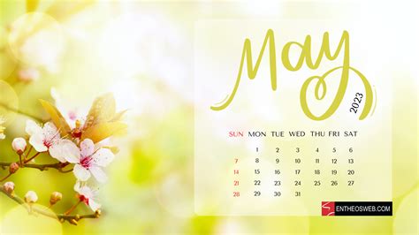 May Desktop Calendar Wallpaper | EntheosWeb