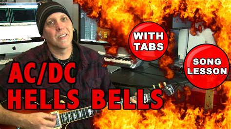 Hells Bells AC/DC Guitar Song Lesson with Tablature (Tabs) - YouTube