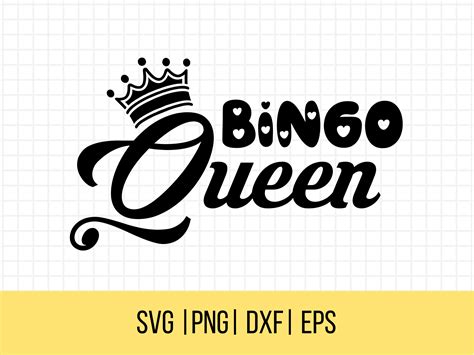 Bingo Queen SVG Bingo SVG Bingo Player Quote Svg Bingo - Etsy Israel