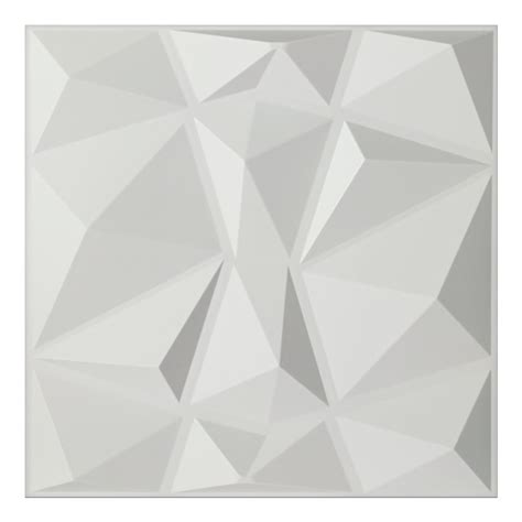 Art3d 19.7 in. x 19.7 in. White Decorative PVC 3D Wall Panels in ...