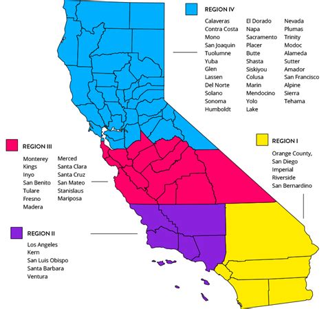 Regions - CCEA Plus - California Continuation Education Association Plus