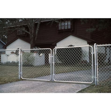 4-ft H x 10-ft W Vinyl-Coated Steel Chain Link Fence Gate in the Chain ...