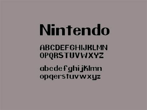 Nintendo Font Free Download - Fonts Empire