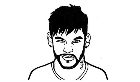 Neymar Jr Sketch Neymar Jr Football Drawing Messi Drawing | Images and ...