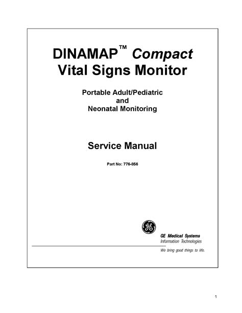 GE Dinamap Compact Service manual – Golden BioMed