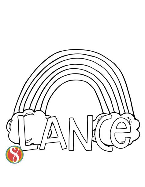 Free LANCE Name Coloring Pages — Stevie Doodles