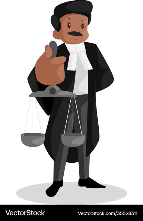 Lawyer cartoon Royalty Free Vector Image - VectorStock