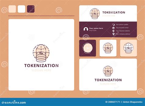 Tokenization Logo Design with Editable Slogan. Branding Book and ...