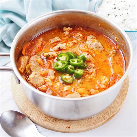 Pork Kimchi Stew (Pork Kimchi Jjigae) - Christie at Home