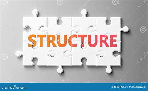 Structure Complex Like a Puzzle - Pictured As Word Structure on a Puzzle Pieces To Show that ...