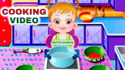 Baby Hazel Cooking Vegetables Soup | Baby Hazel Kitchen Games - YouTube