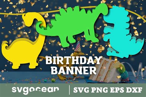 Birthday Banner SVG Graphic by SvgOcean · Creative Fabrica