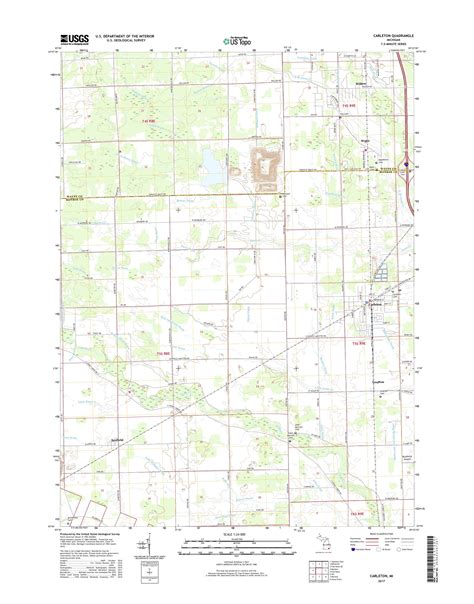 MyTopo Carleton, Michigan USGS Quad Topo Map