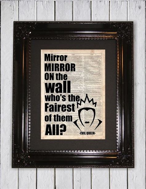 Evil Queen Quote Dictionary Art Print by MySilhouetteShoppe | Disney ...