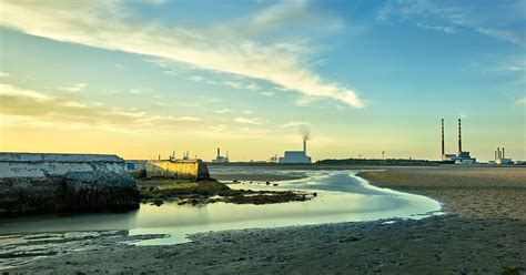 Sandymount Strand Baths, dublin bay sunset