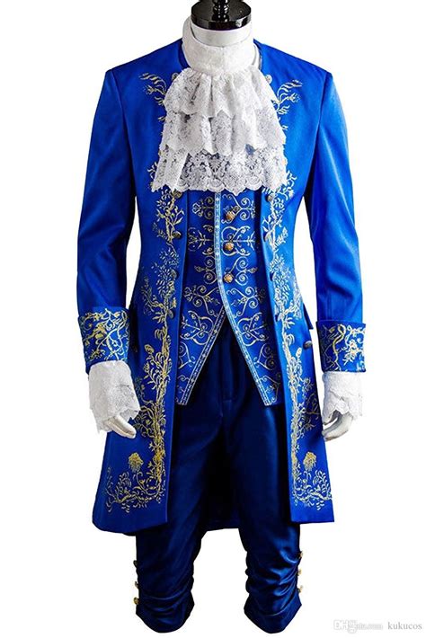 Kukucos Mens Halloween Prince Dan Stevens Blue Uniform Beauty And Beast ...