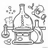 Science Lab Experiment Coloring Page 27774 21921 sketch template