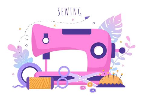 Tailor with Sewing, Cloth, Pincushion, Threads, Fashion Designer ...