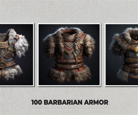 ArtStation - 100 Barbarian Armor - 4K | Artworks