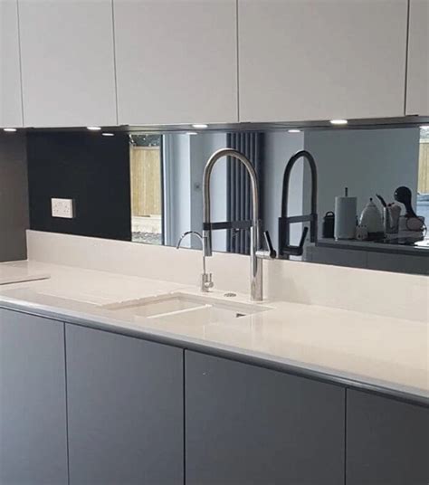 Toughened Mirror Glass Splashbacks | Direct Splashbacks